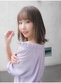 シースルーバング シアラベンダー 透明感