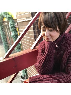 ヘアメイク マルナ 本店(HAIR MAKE MALUNA) 【MALUNA ヒマワリ】横顔美人ショート