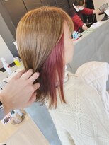 チェレ ロッソ 金剛店(Chere rosso)&nbsp;【ビビットなインナーカラー】レッド×バイオレット