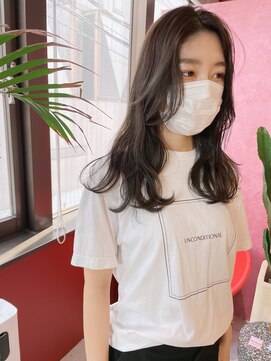 ローレンジウ(LOREN JU) 透明感髪質改善ベージュダブルカラーミルクティーグレージュ