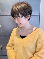ヘアー アイス ルーチェ(HAIR ICI LUCE) ショート ショートパーマ グレージュ/今枝