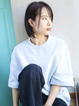 バース(BIRTH) 天神【BIRTH】グレージュアッシュ×耳掛けシースルーバング　9