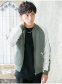 ≪mod's men≫重めランダムパーマニュアンスマッシュパーマd