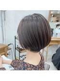 大人可愛い20代30代40代ショートボブ丸みショート◎