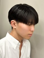 エルマーク(L-MARK)&nbsp;シースルーマッシュナチュラルマッシュメンズ韓国ツーブロック