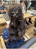 ハーフアップ