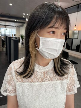 ツキ 横浜店(tuki) インナーカラーケアブリーチイヤリングカラーハイライトレイヤー