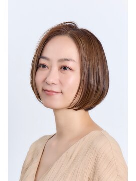 ミチオ ノザワ ヘアサロン ギンザ(Michio Nozawa HAIR SALON Ginza) 顎ラインボブ×ハイライト　【那須久美子】
