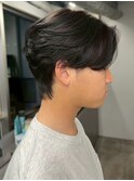 カルマパーマ 毛流れパーマ 韓国ヘア 10代20代 センターパート