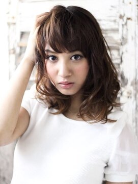 エミル 国分寺(emile) ベージュカラーの愛されフェミニンボブ【国分寺】