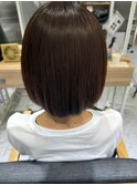 中性ストレート×ボブ