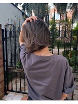 アデ オモテサンドウ(ade omotesando) 地毛ハイライト×外ハネボブ