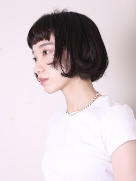 ヨファ ヘアー 芦屋店(YOFA hair) 似合わせカット20代30代40代50代ワイドバングショート0803
