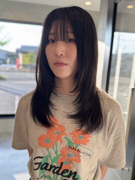 ラヴィズム 長岡店(LUVISM) 韓国/顔周りレイヤー/ダブルカラー/ベージュ/前髪新潟長岡宮関