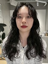 テクネ 天神大名(techne) 天神大名顔周りレイヤーカットミディアムボブタッセルボブパーマ