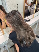 ブレンド 渋谷(BLend)&nbsp;ハッシュカットレイヤーベージュ