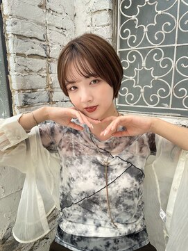 ロンドロゼ 池袋(Lond rose) ♪グランマッシュ/オリーブグレー/ショート/ヘイリーボブ/25