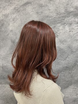 ヘアーエバリーズ(hair Everies) ローズレッドミディアム20代30代大分中央町