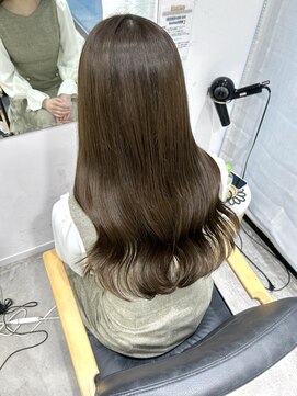 ビューバイネオリーブ 用賀店(Beau'r by neolive) 大人ガーリーダークアッシュ似合わせカットミディアムレイヤー