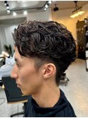 宇都宮メンズカットメンズパーマ波巻きスパイラルパーマツイスパ