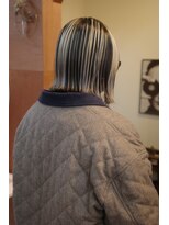 チャプター 問屋町(chapter)&nbsp;髪質改善外はねボブブロンドベージュアンブレラカラー韓国ヘア