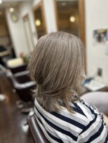 ヘアーアンドメイクビィフォー(hair&make b four)&nbsp;50代 白髪ぼかし 白髪活かし