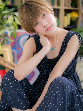 カバーヘア ブリス 上尾西口店(COVER HAIR bliss) ■bliss上尾5-20★■ハイトーンで目力UP★小顔ショート!