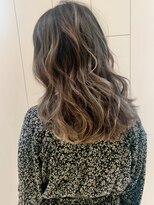 アルバム 銀座(ALBUM GINZA) ハイライトロング_アッシュブラウンネオウルフ_ba274162