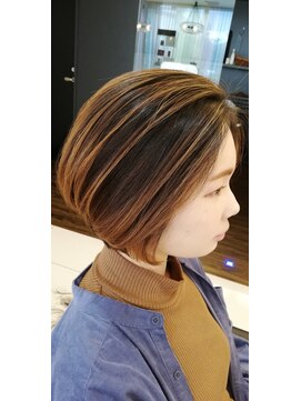 ジャックビーンズ 青山店(jack beans) ハイライト ショート