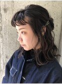 伸ばし中の方にクセ気風パーマ【uiic stylist rira】