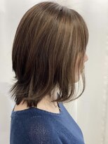 ツムグ 代官山店(TUMUGU) 大人可愛いくびれヘア白髪ぼかし脱白髪染めサンドベージ