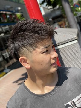 ヒロギンザ 新橋銀座口店(HIRO GINZA) フェードツイストアップバング