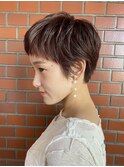 黒髪/ボブルフ/ネビージュ/小顔/ワンレン/髪質改善/グレージュ