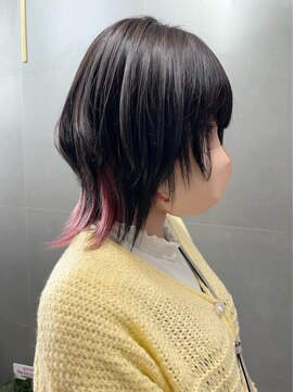 ジエクト カナウ(The Ect canow) 襟足インナーピンク/ベビーピンク/ウルフインナーカラー