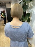 キュートなハイトーンミニボブ！_blond yellow beige_