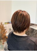 うるツヤ丸みショートボブ