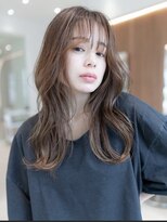 オースティン 調布アミックス(AUSTIN)&nbsp;大人かわいい前髪セシルカットココアブラウンフリンジウェーブ