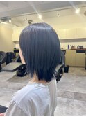 20代30代40代似合わせカットイメチェンくびれボブブルーブラック