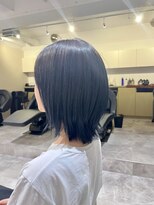 ソイクフ 四条大宮店(SOY-KUFU)&nbsp;20代30代40代似合わせカットイメチェンくびれボブブルーブラック