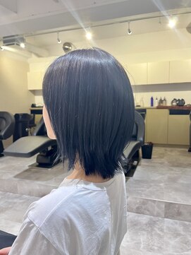 ソイクフ 四条大宮店(SOY-KUFU) 20代30代40代似合わせカットイメチェンくびれボブブルーブラック