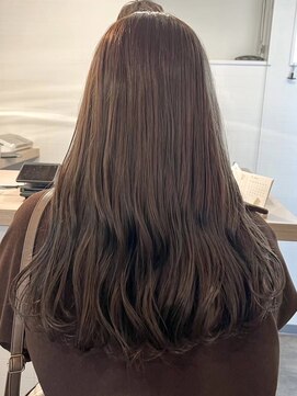ミルヘアデザイン(mil hair design) ミルクティーベージュエンドカラーインナーカラー裾カラー