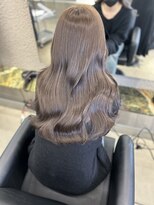 ペレ 栄店(PELE)&nbsp;デザインカラー/レイヤーカット/ウェットヘア/オリーブベージュ