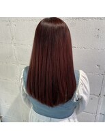 リュネッツ あざみ野店(lunettes)&nbsp;発色抜群チェリーレッド◎髪質改善