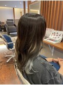 20代30代大人かっこいいインナカラーシルバーベージュ