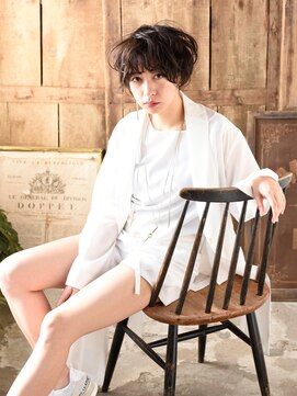 カバーヘア ブリス 北浦和(COVER HAIR bliss) ひし形レイヤーカットくせ毛風ふわふわ抜け感ショートtk1北浦和