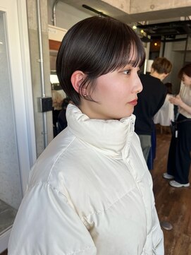 エムクランメイクス 原宿 表参道(m.clan MAKE'S) 丸みショート ショートヘア[ショート/ショートボブ/ボブ]