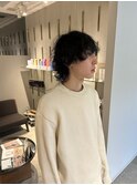 マッシュウルフ波巻きパーマ