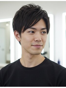 メンズエス 天満扇町(mens esu) yaメンズショート/刈り上げセンターパート/爽やかカット