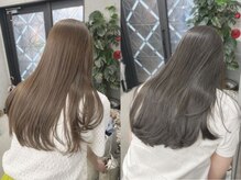 透け感のあるダブルカラー