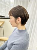 丸みショート×オン眉